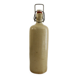 Glazed stoneware bottle - beige