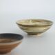 2 Scandinavian collection bowls in brown glazed stoneware by G. Borg.