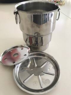 Stainless ice bucket