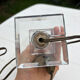 Art Deco crystal lamp base 1930 bronze