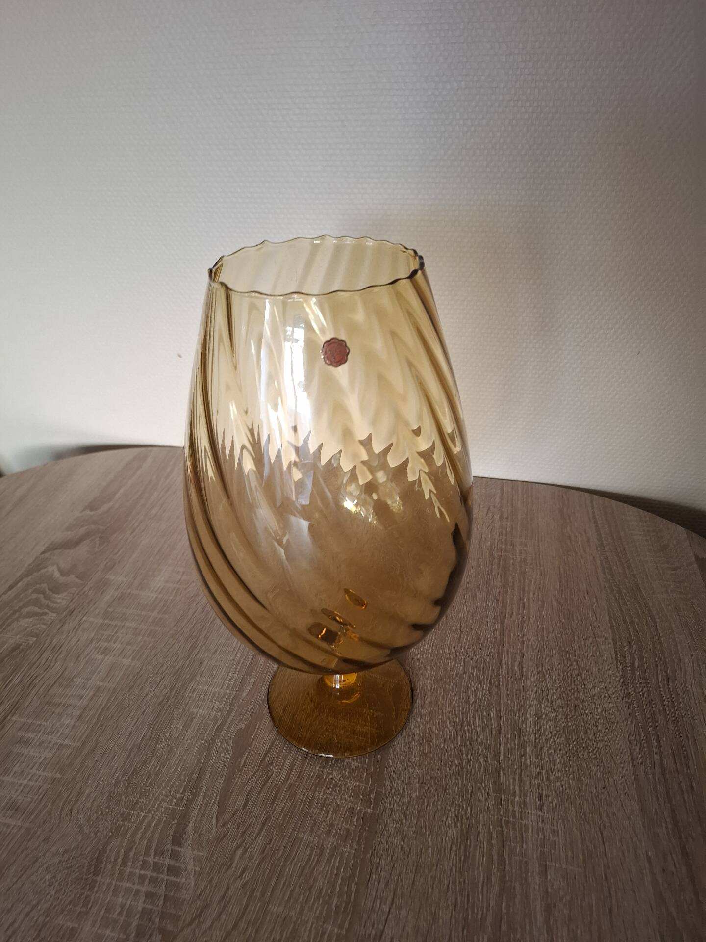 Empoli glass coupe vase