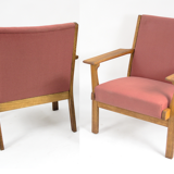 Paire fauteuils GE - 265 par Wegner Hans pour Getama 1950