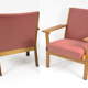 Paire fauteuils GE - 265 par Wegner Hans pour Getama 1950