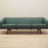 Green melange sofa, Danish design, 1960s, manufacturer: A. Mikael Laursen, designer: Illum Wikkelsø