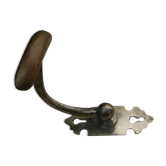 Elegant chromed metal patère late nineteenth century