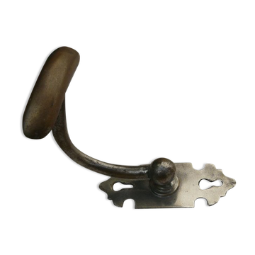 Elegant chromed metal patère late nineteenth century