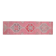 1970s Vintage Turkish Handmade Wool & Cotton Pink Runner Rug 83x307