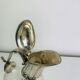Silver-plated wine carafe jug, duck