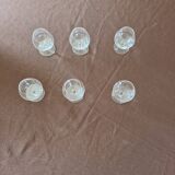 magnifique service de 6 verres à cognac en cristal de Sèvres