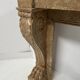 Napoleon III fireplace with claw feet in speckled marble, 19th century.