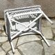 Table basse de jardin rotin vintage