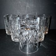 Lot de 6 verres à whisky en cristal taillé Lemberg JUNON proche Chantilly