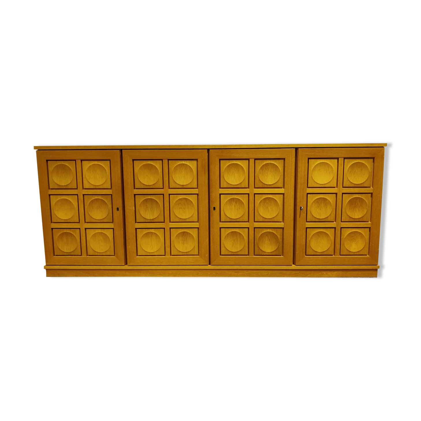 Graphical brutalist credenza, 1970s