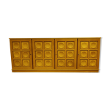 Graphical brutalist credenza, 1970s