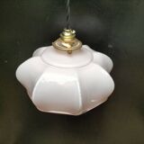 Pink opaline pendant light
