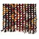 Vintage Handwoven Central Anatolian Kilim Rug with Colorful Pom Poms
