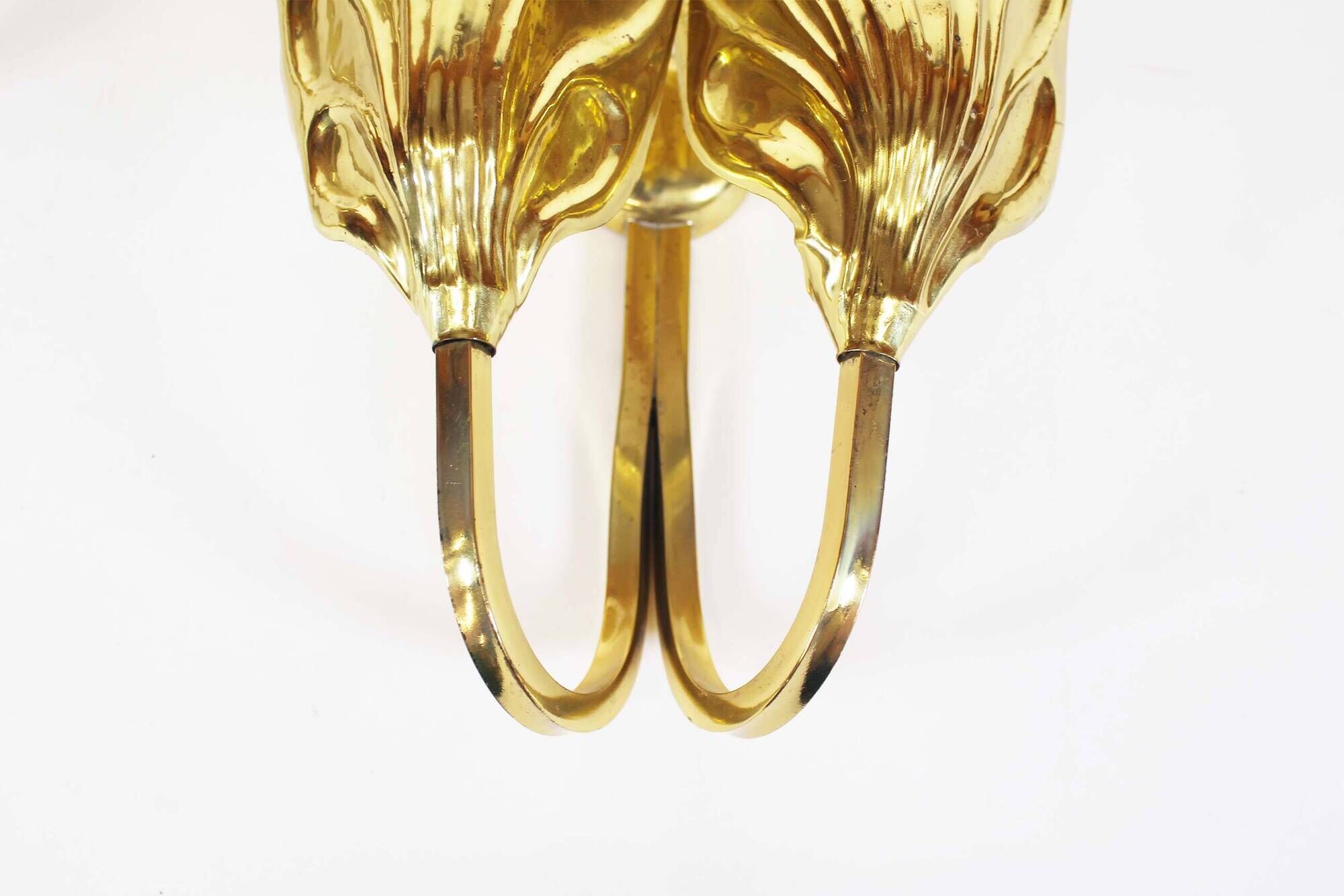 Pair of brass vintage ‘Bottega Gadda’ sconces by Carlo Giorgi
