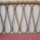 Vintage rattan wall shelf 60s