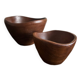 teak salad bowls from the 60s