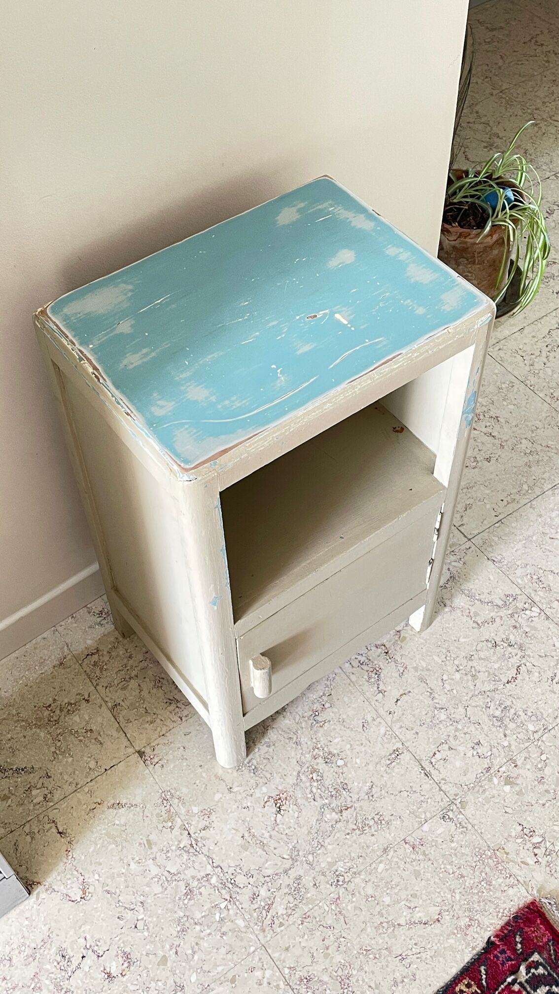 Table de chevet cube années 20