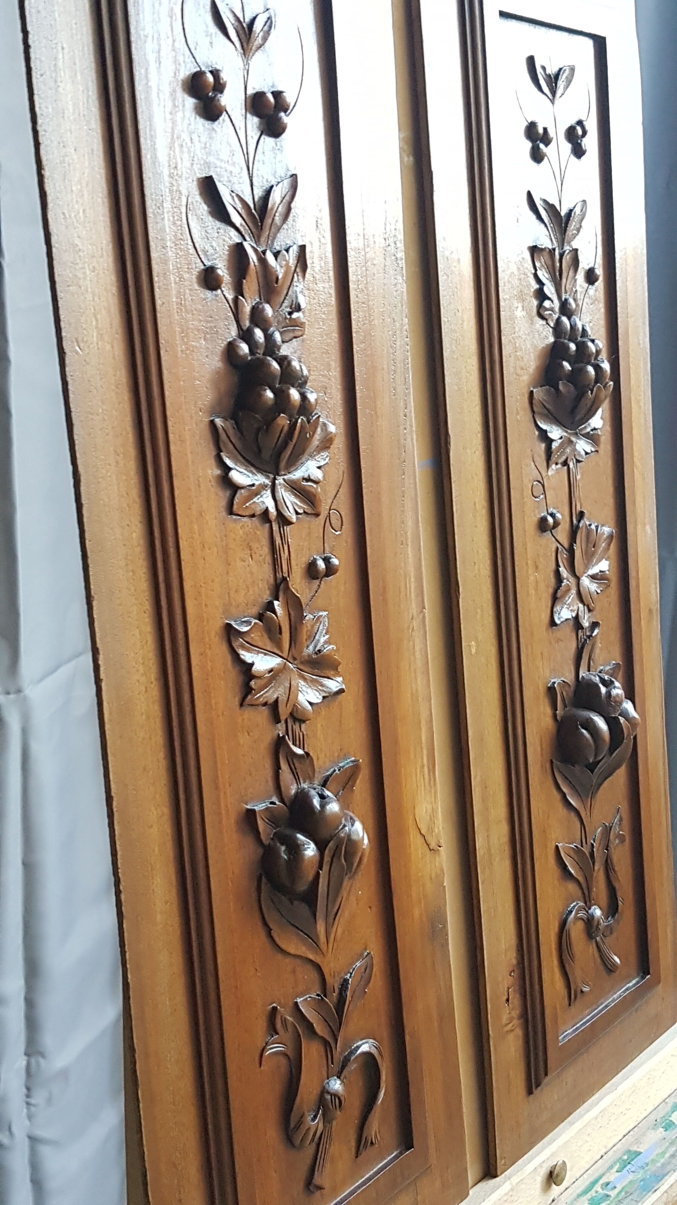Pair of decorative panels former 19th century