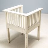 Early 20th Century Painted Wooden Armchair, Central Europe, c. 1915–1930