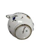 Pérouges, polychrome earthenware pitcher, 20th century