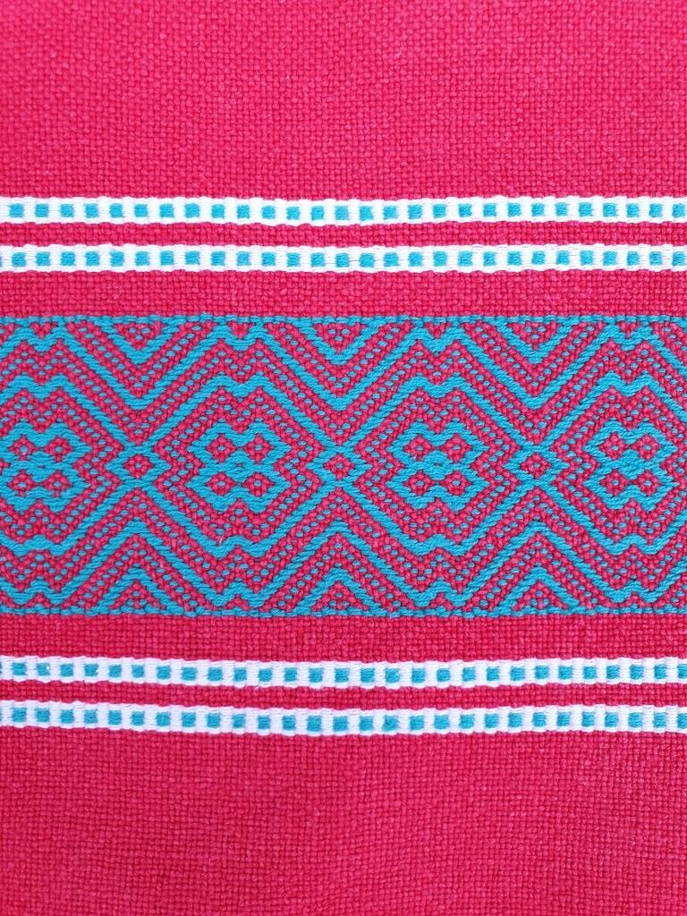 Vintage vermilion Basque tablecloth 180X130