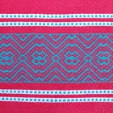 Vintage vermilion Basque tablecloth 180X130