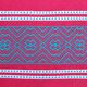 Vintage vermilion Basque tablecloth 180X130