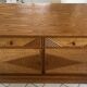 Buffet, vintage wicker commode in Riviera style, 1970s.
