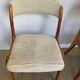Set of 4 Gondole chairs in fabric signed Baumann.