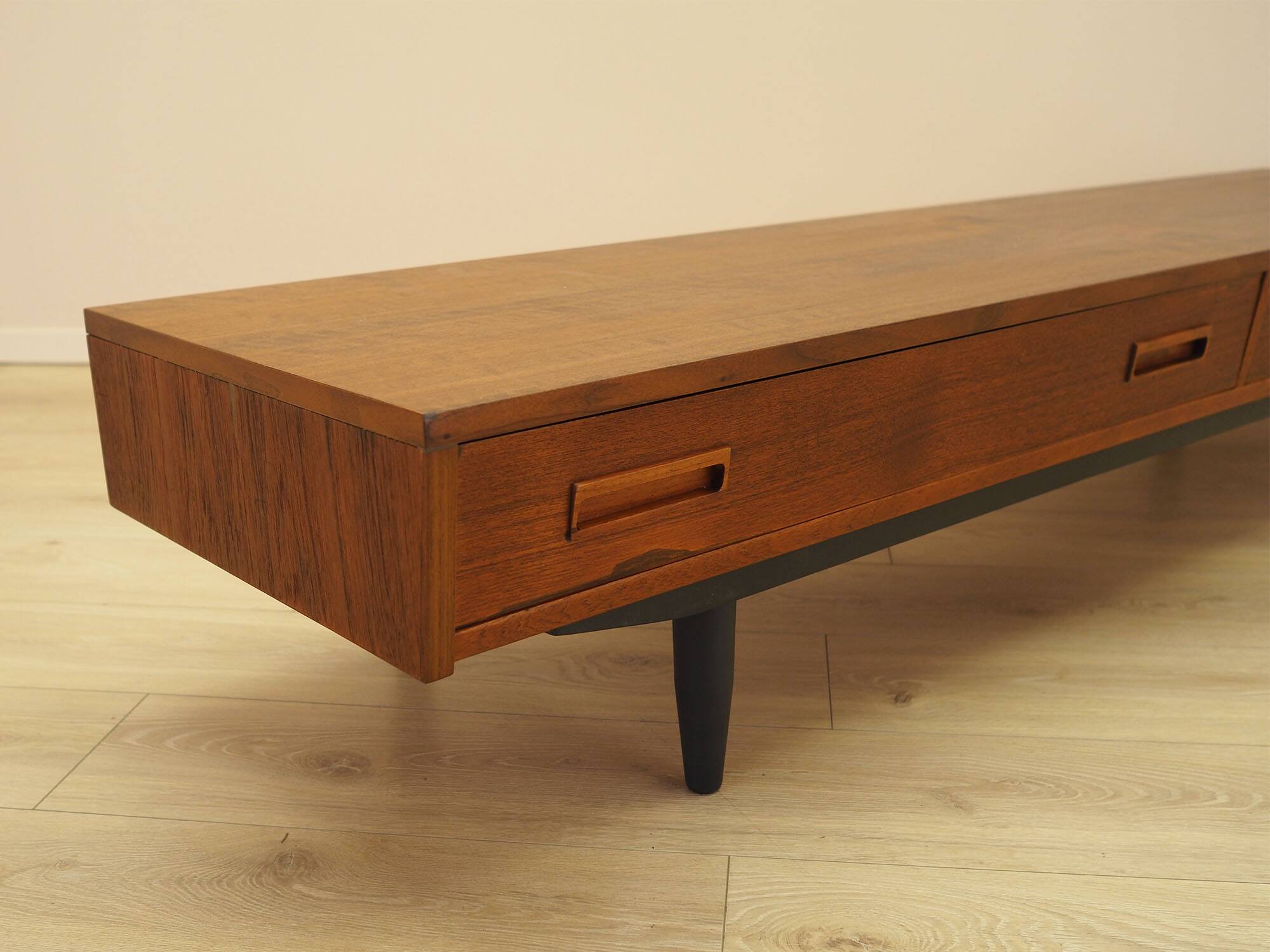 Teak lowboard, Danish design, 1960s, made in Denmark