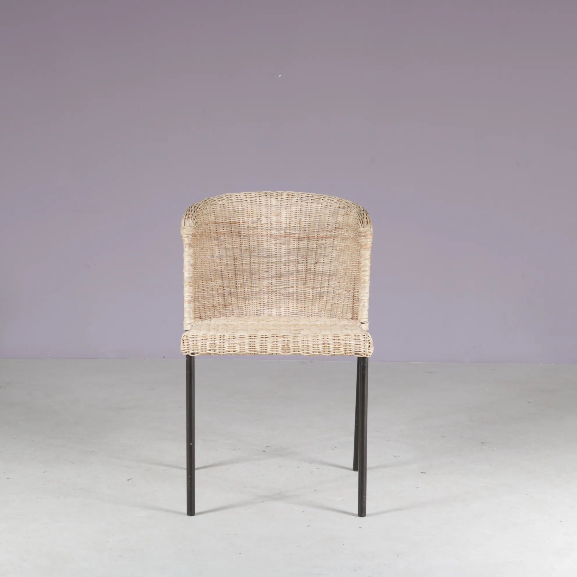 1950s set of 4 dining chairs from the Netherlands