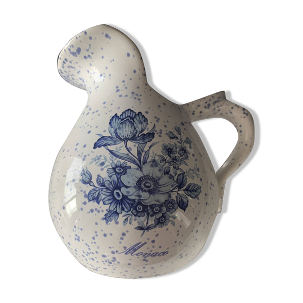 Ancien ensemble de toilette en céramique Monaco – Pichet & Bassine – Vintag
