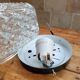 Square cast glass ceiling lamp