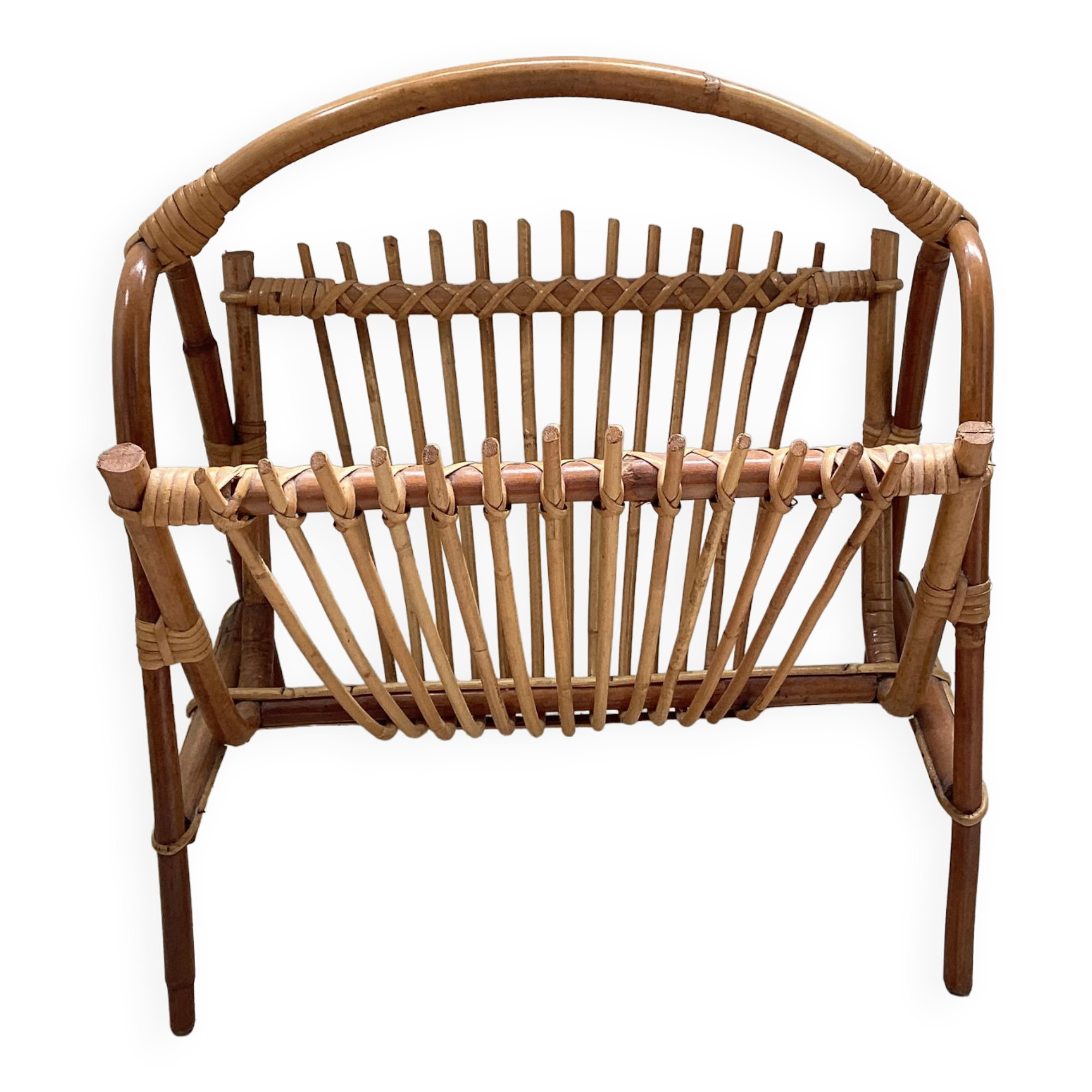 Rattan bamboo magazine holder, 50