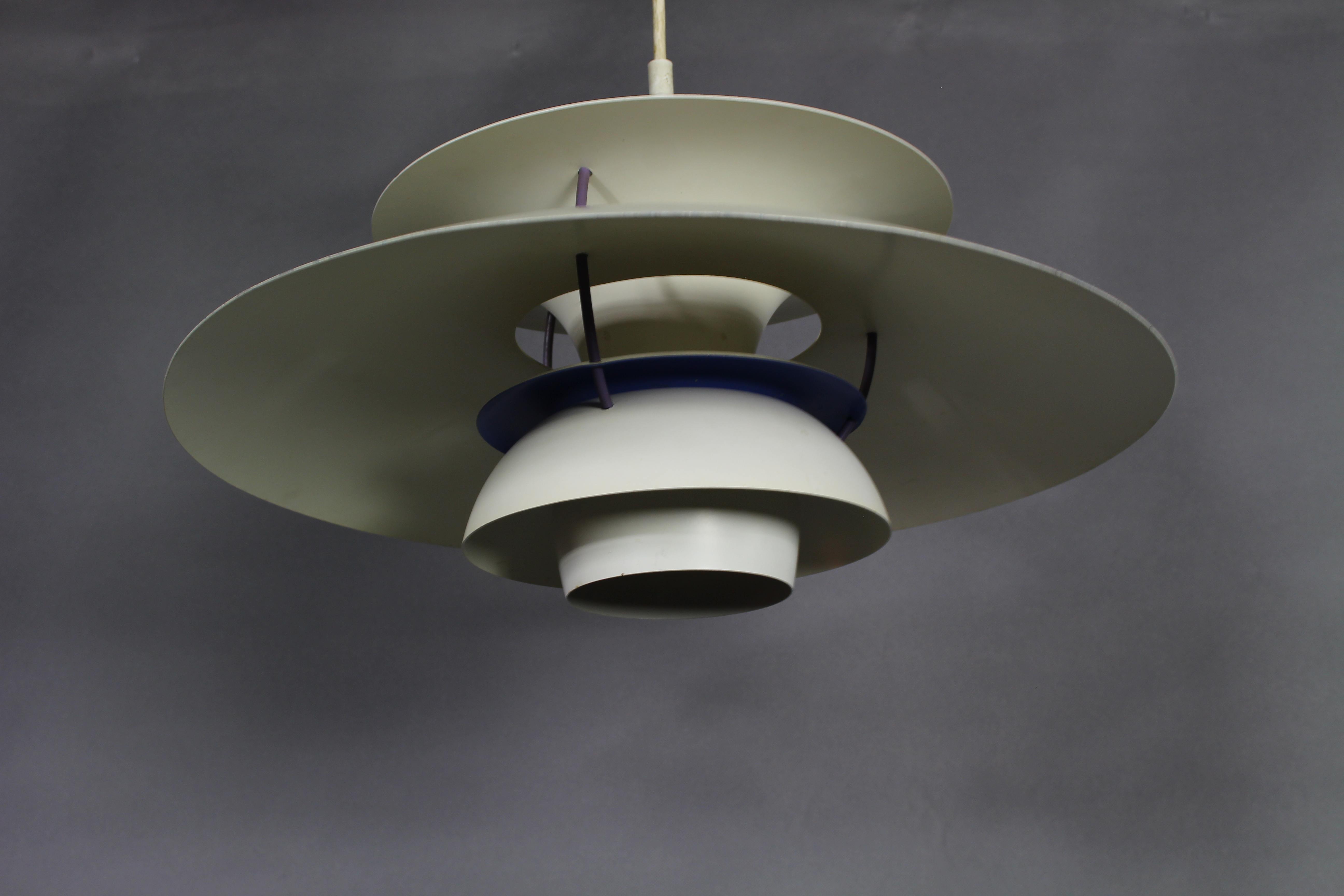 White PH5 hanging lamp by Poul Henningsen for Louis Poulsen, Denmark