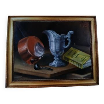 Still life in pastel, 19th century