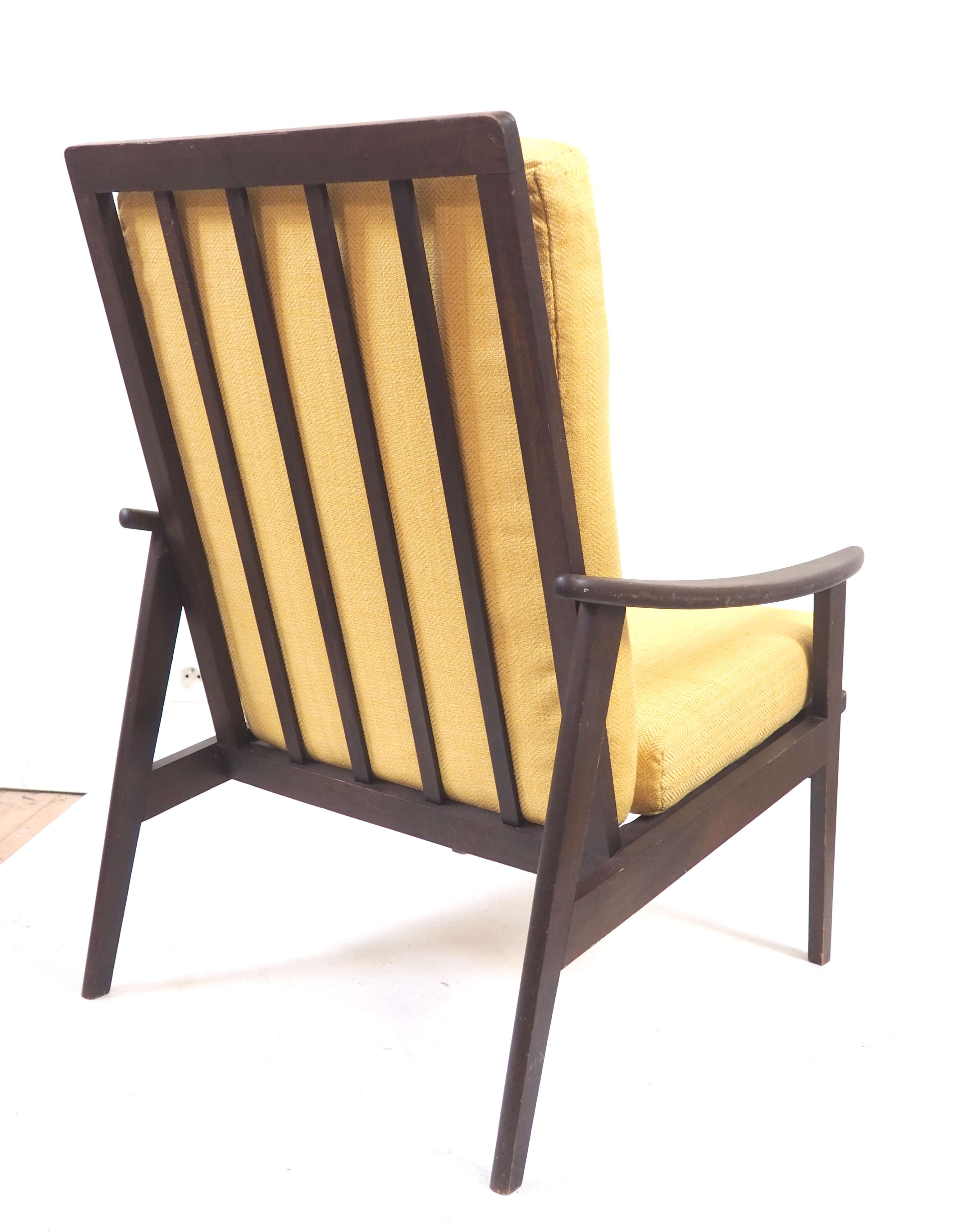 Reupholstered armchair