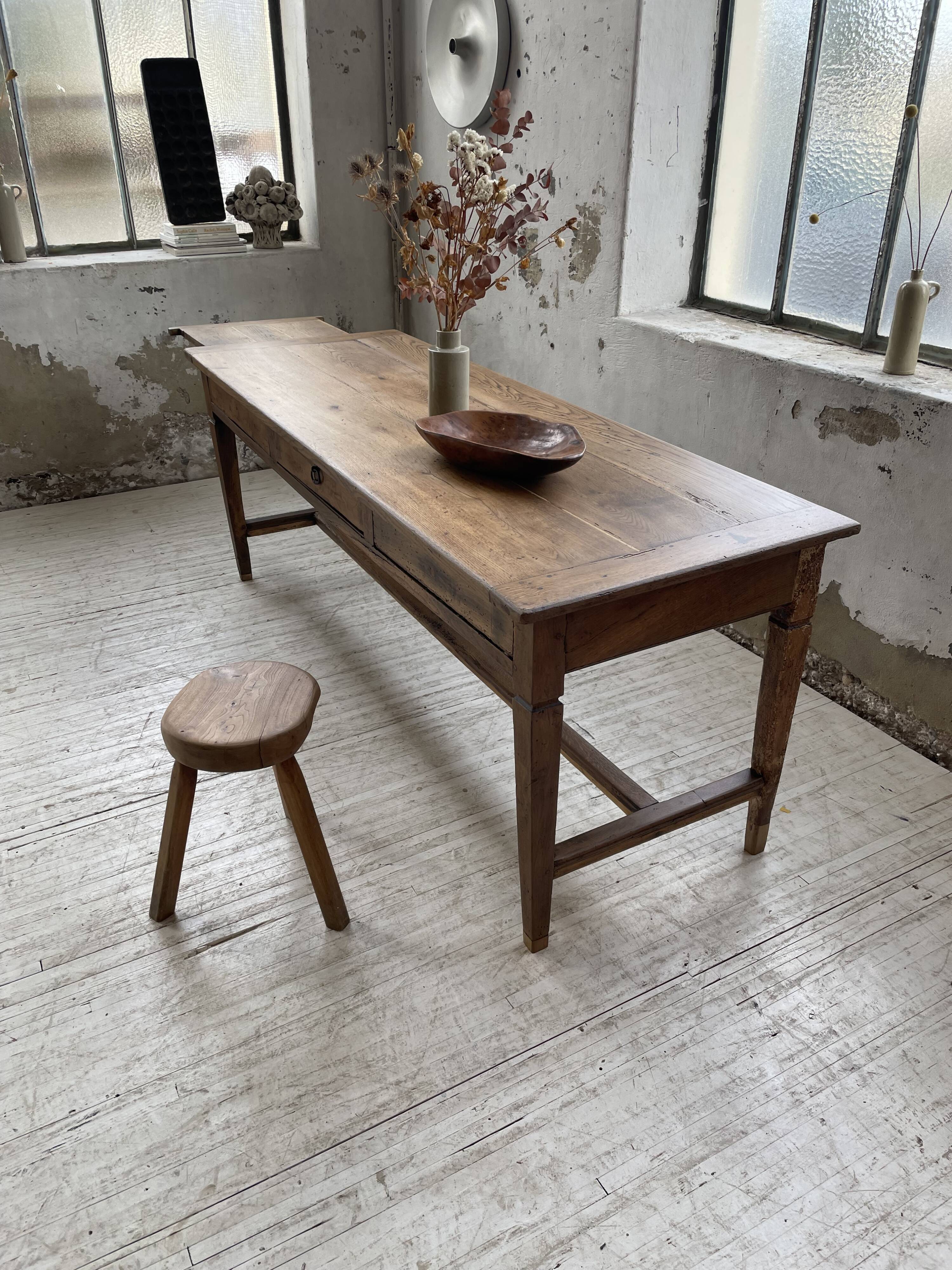Oak farmhouse table