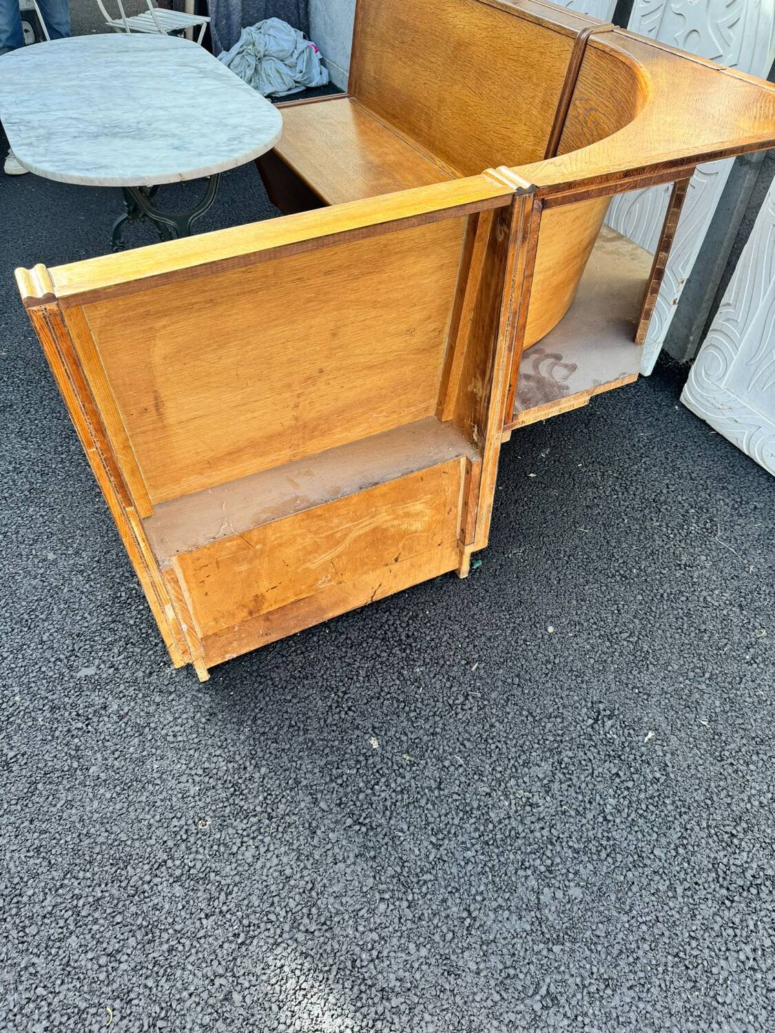 Bistro or corner restaurant bench. 50/60's