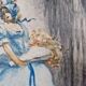 Georges Villa (1883-1965) - Colour lithograph - Gallant scene 1930