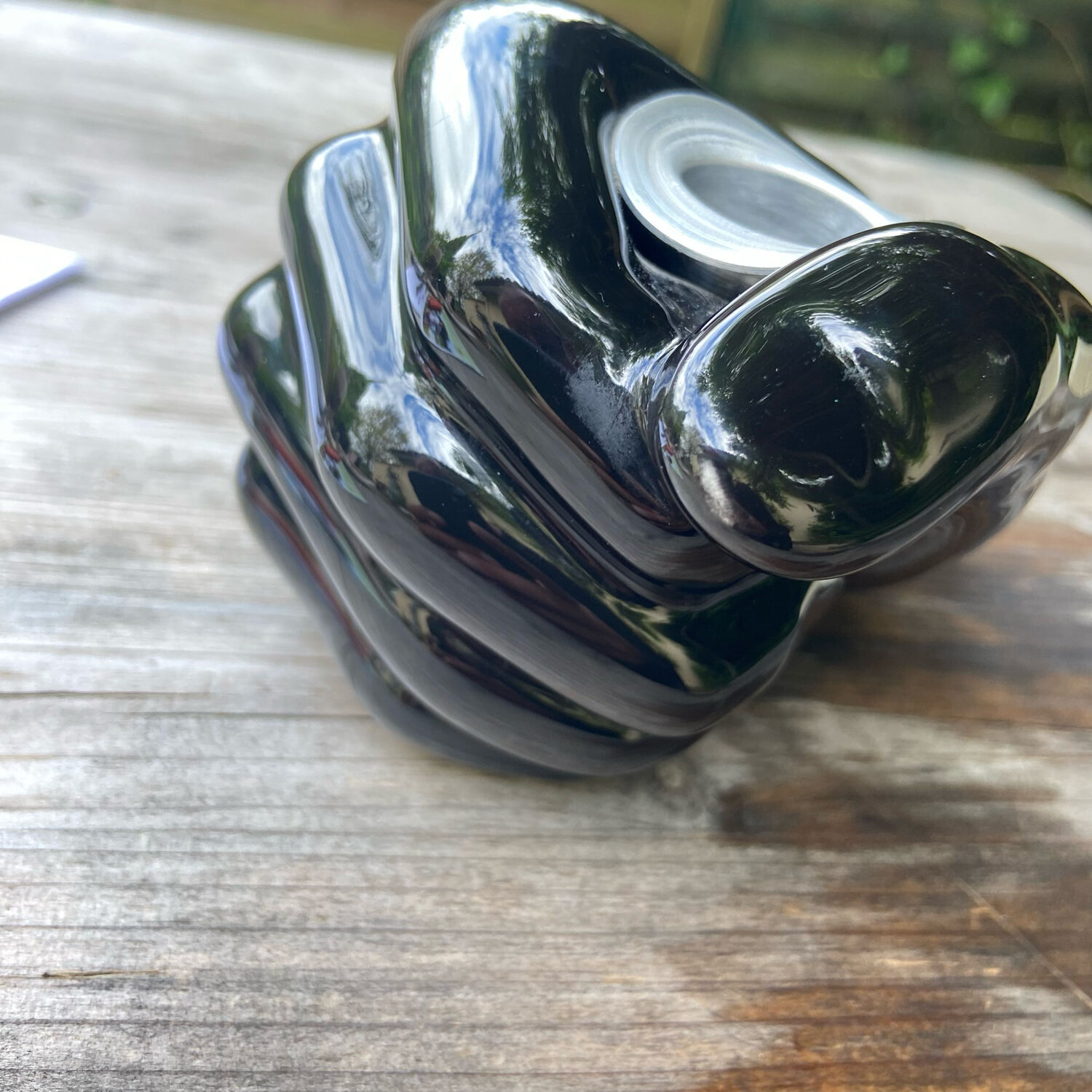 Vintage ceramic candle holder