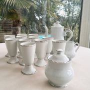 80s coffee service for 10 people