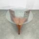 Danish Mid Century Teak Round Coffee Table, 1960s