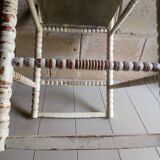 Old wooden sofa-bedside tip turned