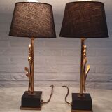 Pair of Deknudt lamps
