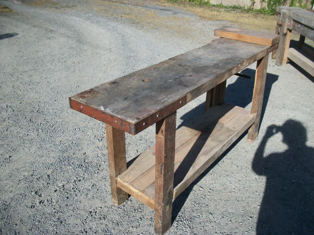 Oak and coniferous workbench