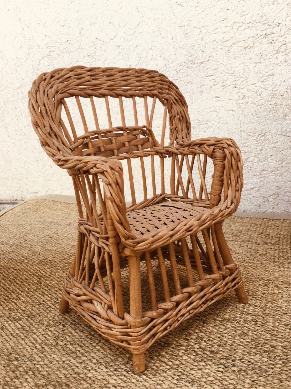 Old wicker garden furniture toy